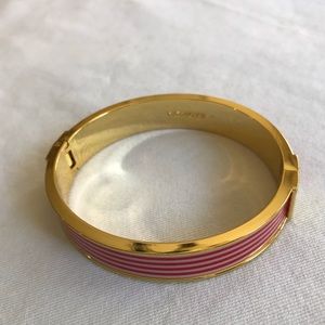 Talbots Pink Striped Bangle